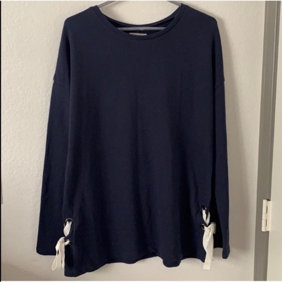 Caslon Lace-Up Sides Sweatshirt - Picture 1 of 7